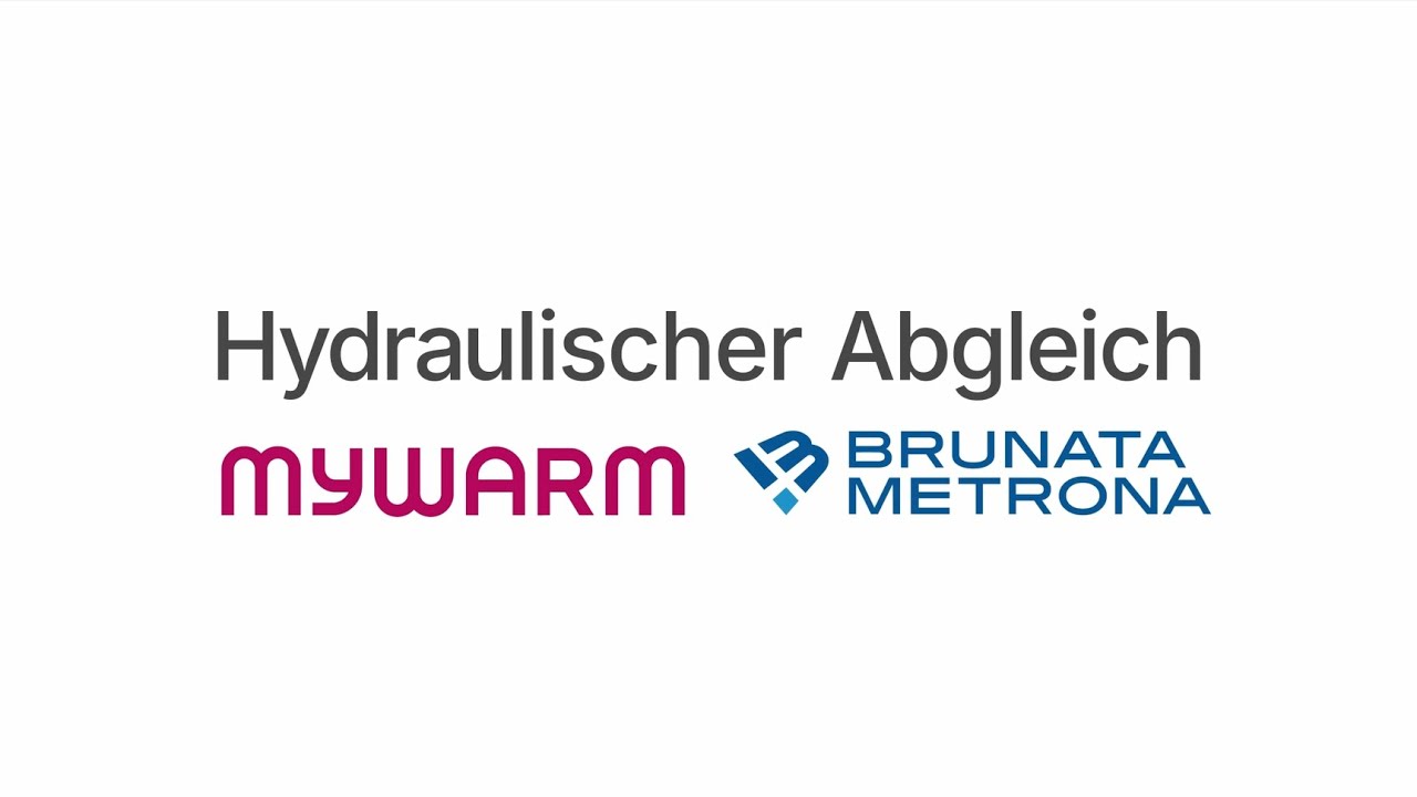 BRUNATA METRONA und myWarm - Der hydraulischer Abgleich