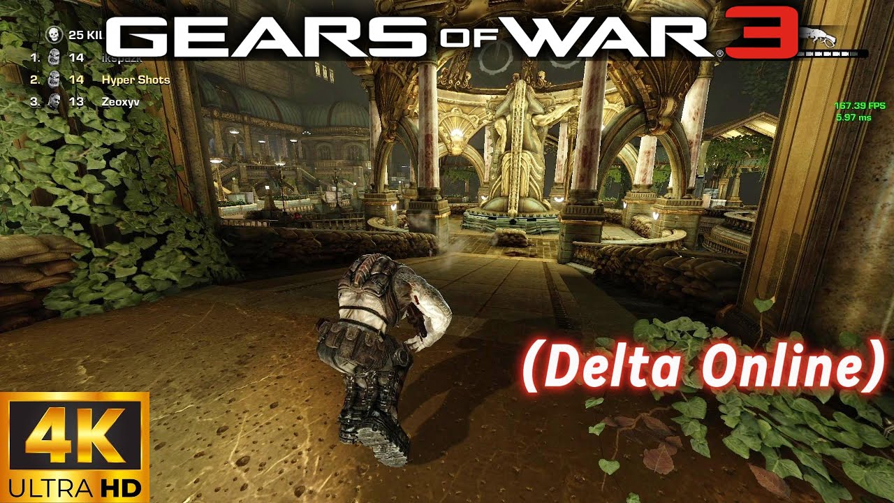 Gears of War 3 Delta Online на ПК. Это потрясающе, безумный рейтинговый геймплей!!