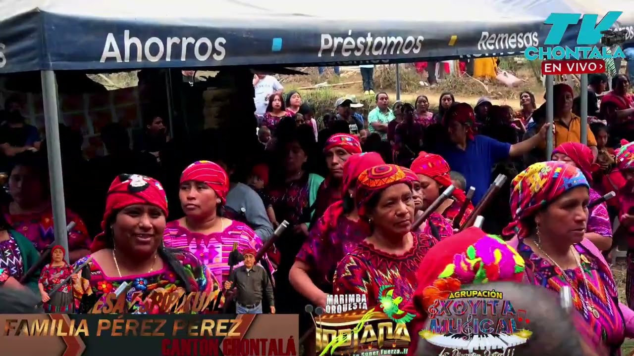 MARIMBA ORQUESTA INDIANA Y AGRUPACIÓN XOYITA MUSICAL - BAILE DE LA SAGRADA VARA EN CANTÓN CHONTALÁ