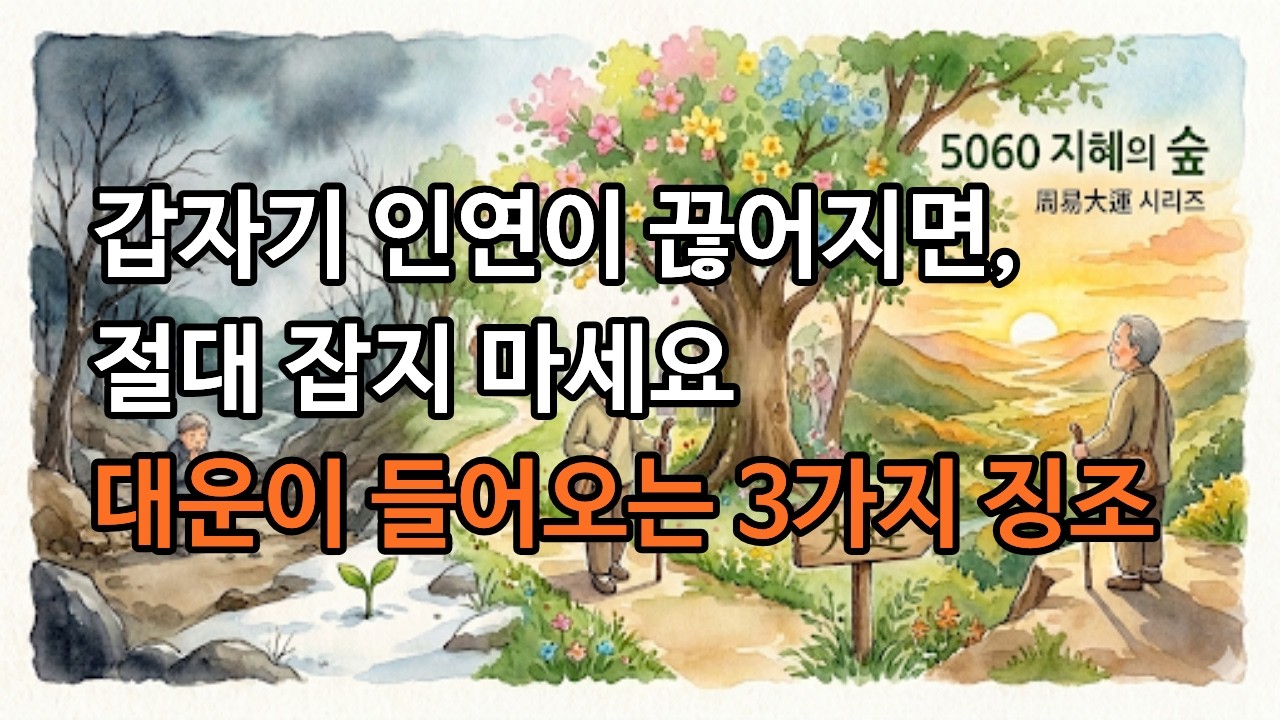 ​[주역 대운 1편]내 인생의 봄날은 언제 올까? 운명이 바뀔 때 나타나는 소름 돋는 변화 3가지