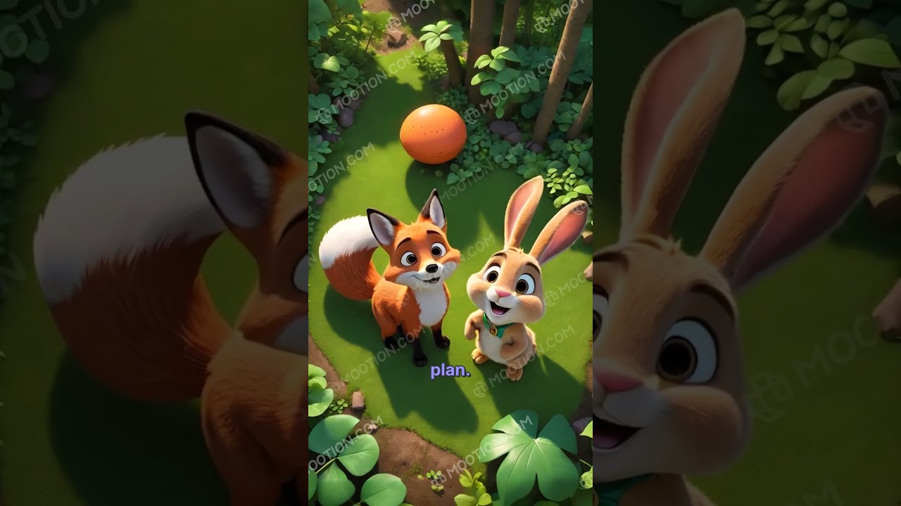 The Clever Fox and the Curious Bunny  #adventure #ai #curiosityrover