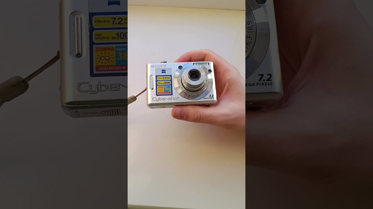 💿CCD silver snap - Sony Cyber-shot W35 compact camera 