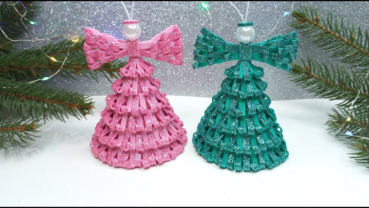 ANGELS😇DIY Christmas Angels Foam Eva🎄Adornos navideños😇 ÁNGEL🎄Christmas Ornaments