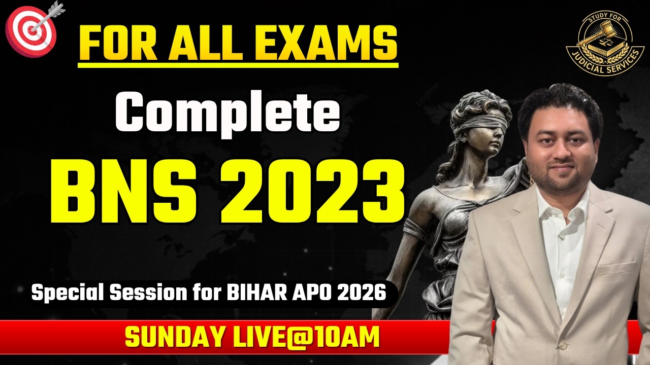 Complete BNS 2023 by Vishal Sir || Special Session for Bihar APO 2026 #biharapo