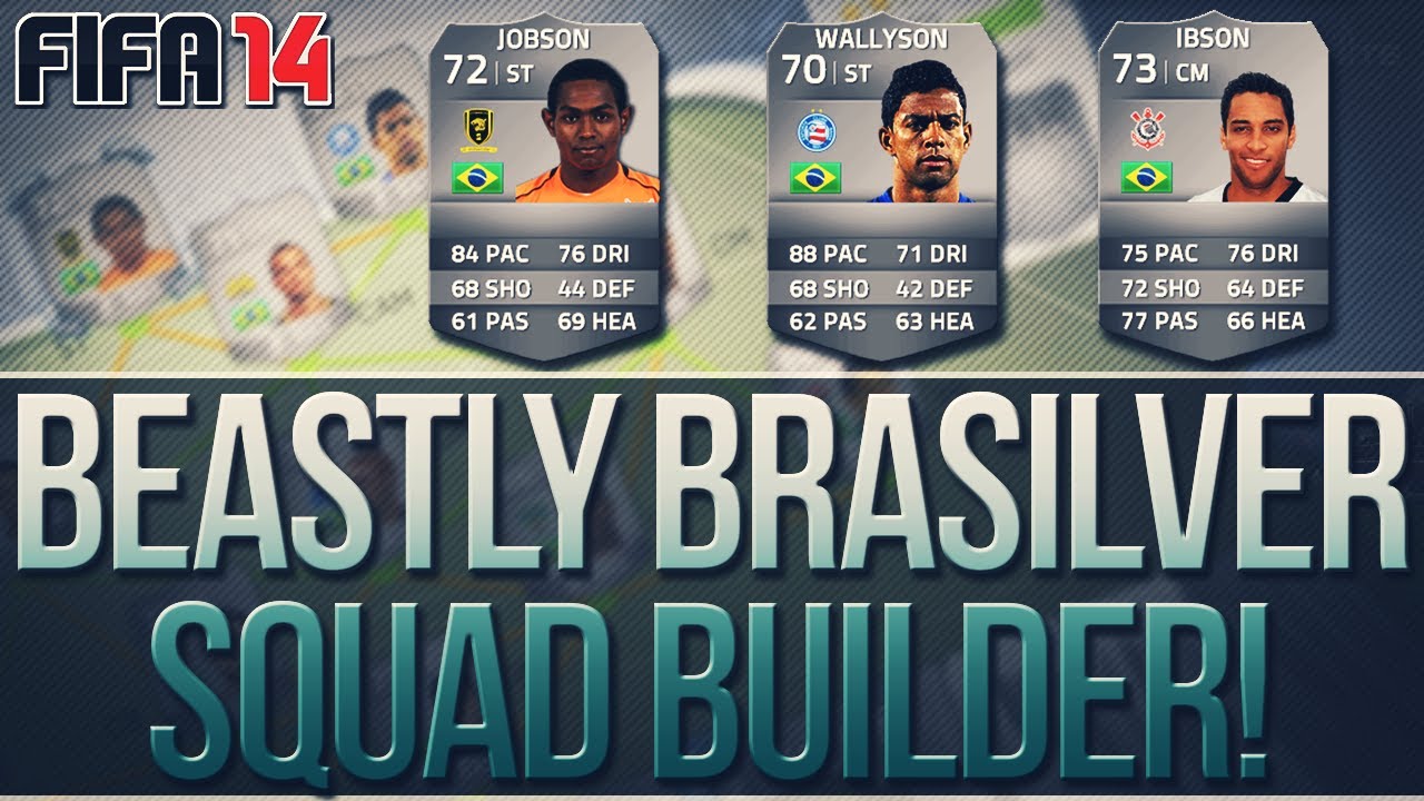 Jobson & Wallyson! 200k Amazing Brasilver Squad Builder! FIFA 14 Ultimate Team