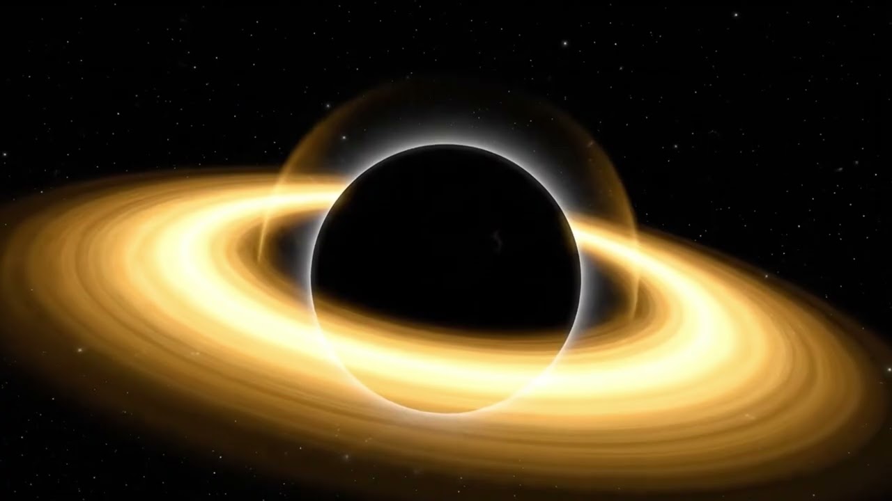 Black Hole Gargantua Ambience | Deep Space Drone & Brown Noise | for Sleep & Focus