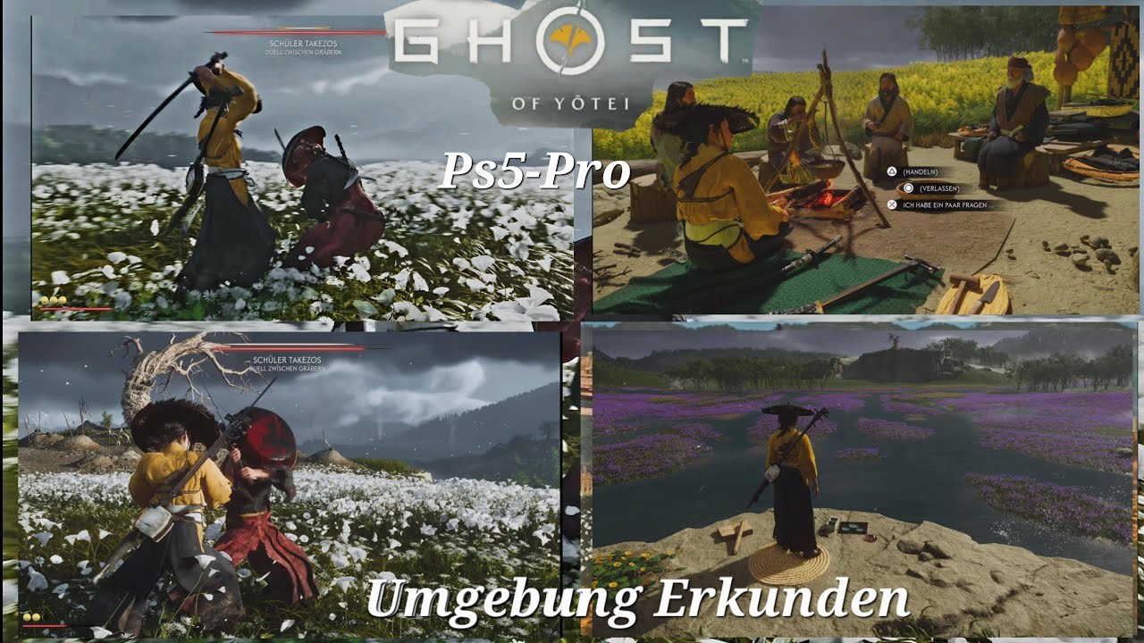 PS5-Pro Ghost of Yõtei Umgebung Erkunden Video 2 in 4K/30fpsbis 60fps Raytracing