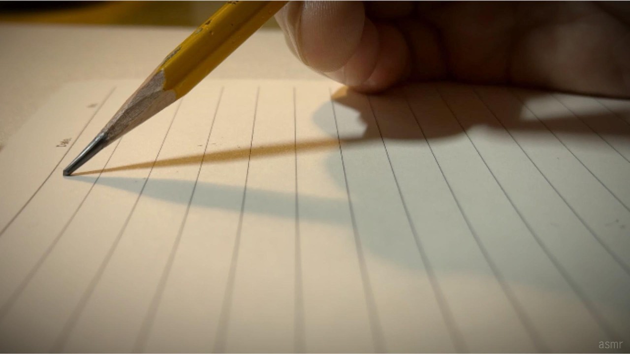 ASMR Pencil on Paper | Relaxing Writing Sounds | No Talking | 45 Minutes