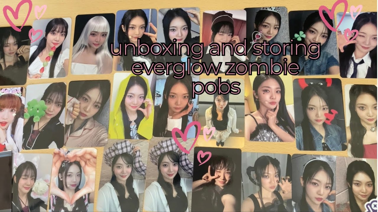 ❀ unboxing and storing everglow zombie pobs  ❀