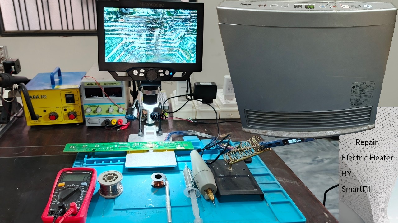 Japanese Electric Heater PCB Repair | Complete Troubleshooting & Fix