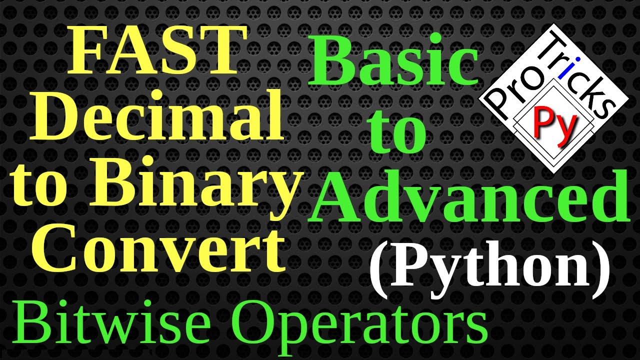 Program to Convert Decimal to Binary using Bitwise AND operator | Decimal to Binary BitWise Operator