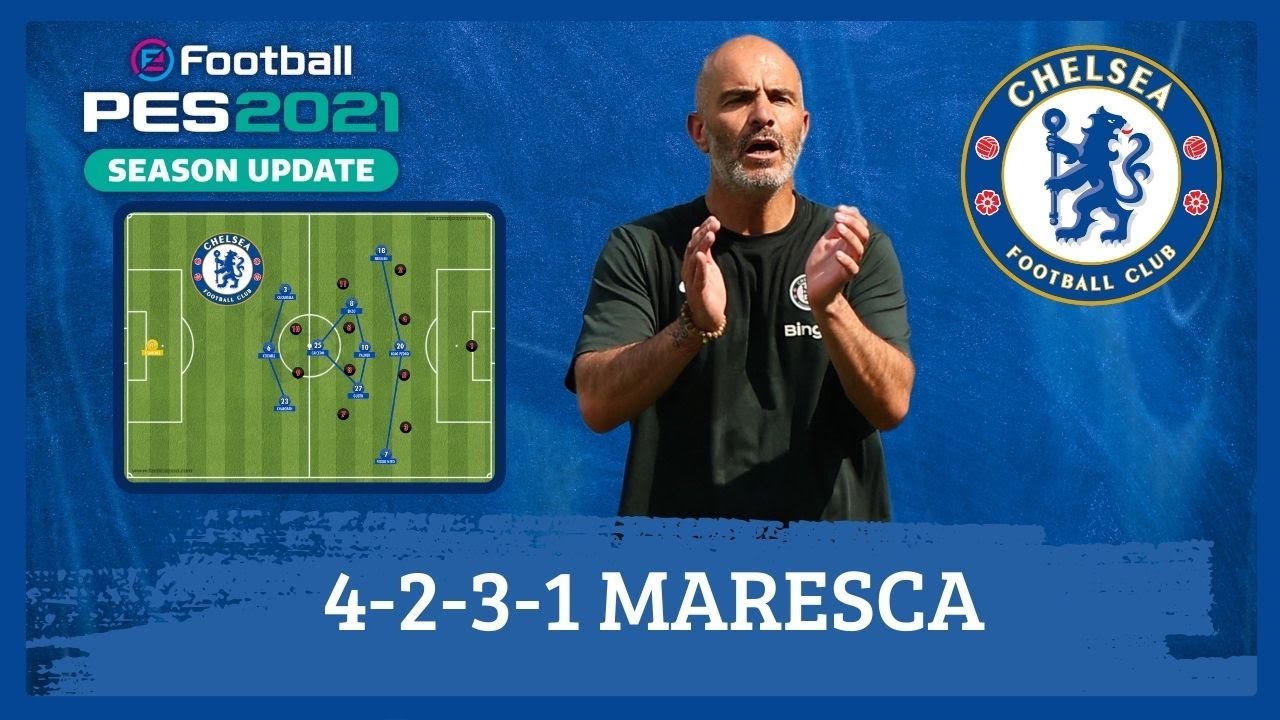 Maresca 4-2-3-1 Chelsea (2025) PES 2021 |Tácticas|