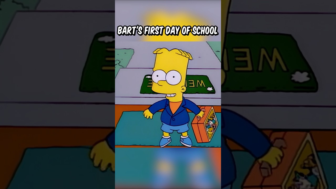Bart's first day of school