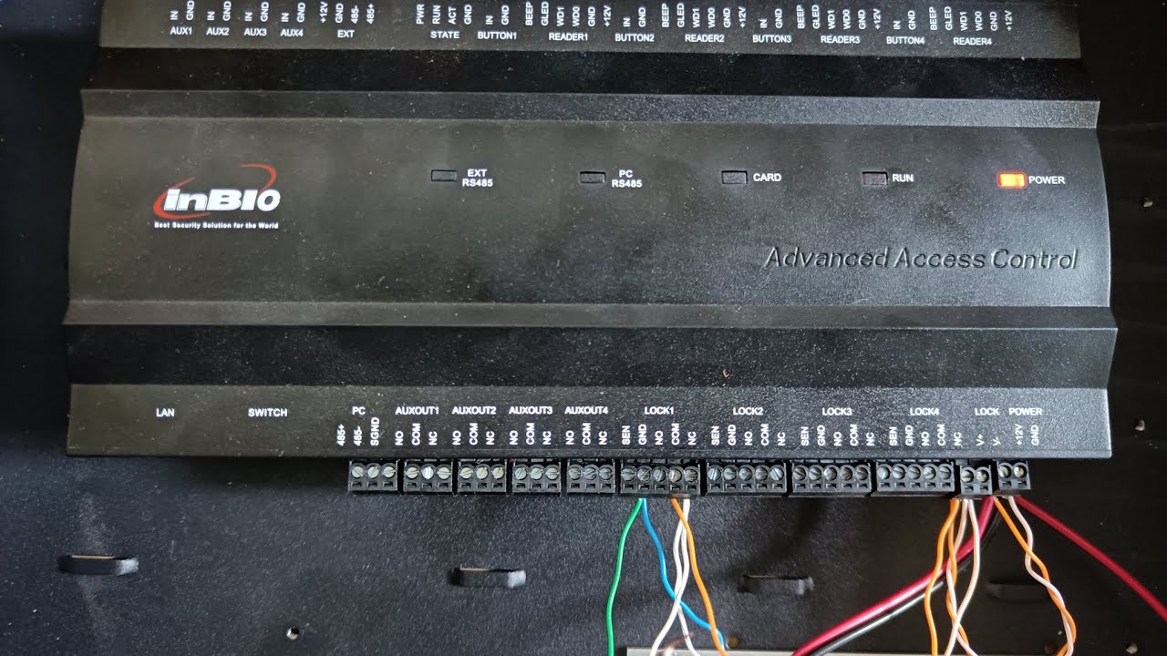 zkt / Essl InBio 460 access controller configuration with EM lock and fingerprint reader in Tamil