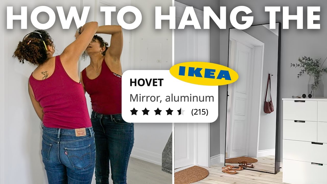 Руководство по установке и подвешиванию зеркала IKEA Hovet