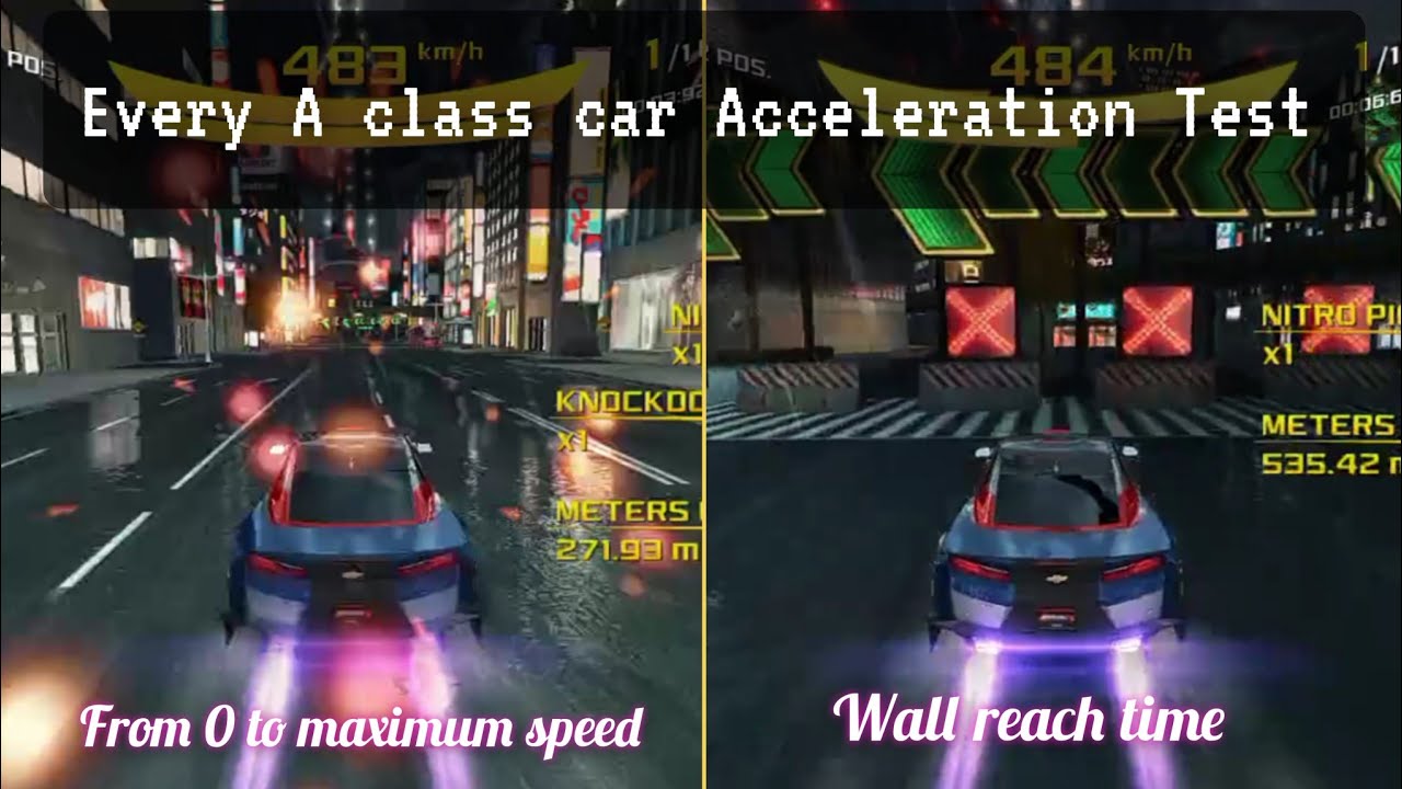 Asphalt 8 | Every A class car full acceleration test✅