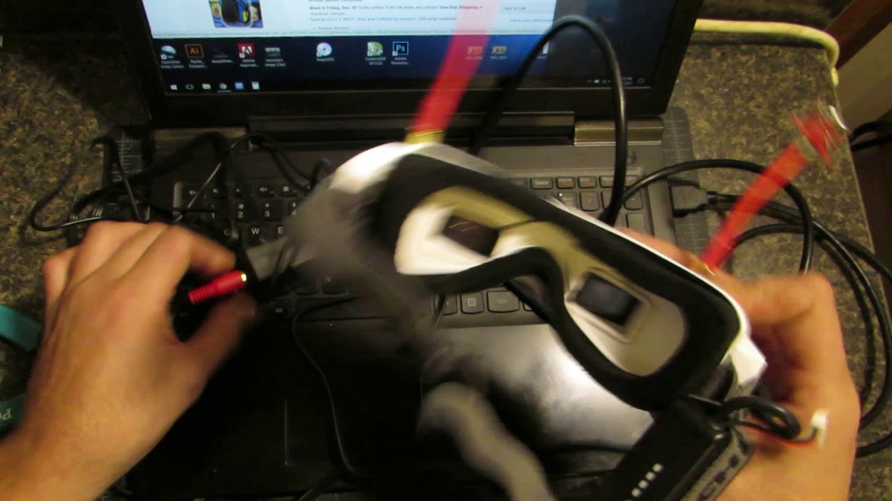 [reply to DroneRacer101] Correct spot for Video Out Eachine ev100 goggles and simulator