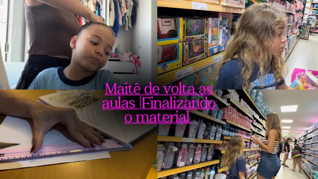 MAITÊ DE VOLTA AS AULAS | FINALIZANDO O MATERIAL | PODER DE ESCOLHA?