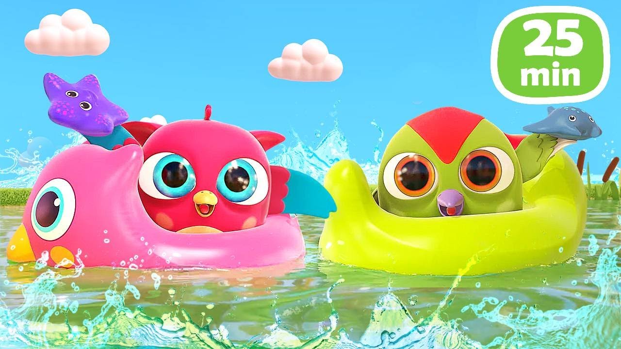 Hop Hop die Eule Cartoon für Kleinkinder | Wasserspiele mit HopHop und TokTok 🦉