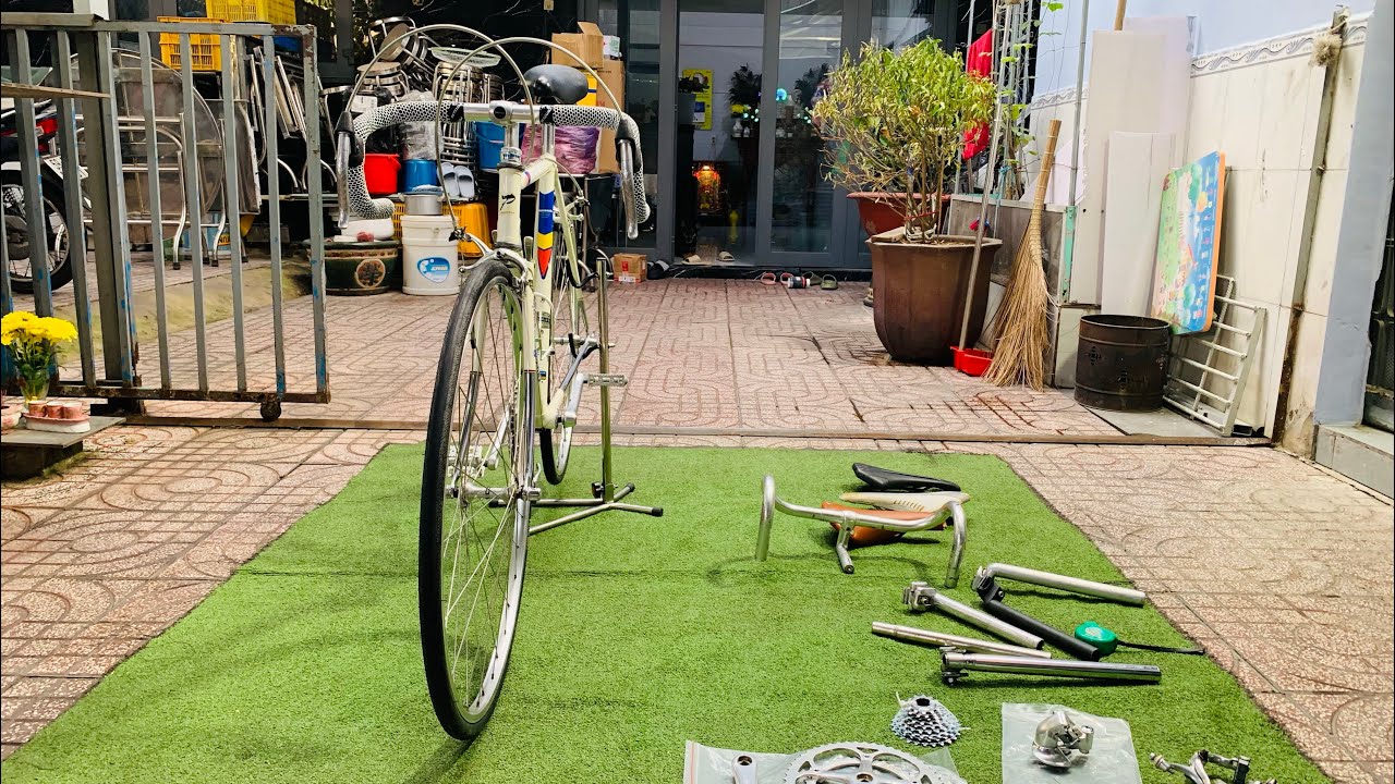 (3/2) Xe đạp Nhật road cổ Panasonic, phụ tùng: lh(0338484135)