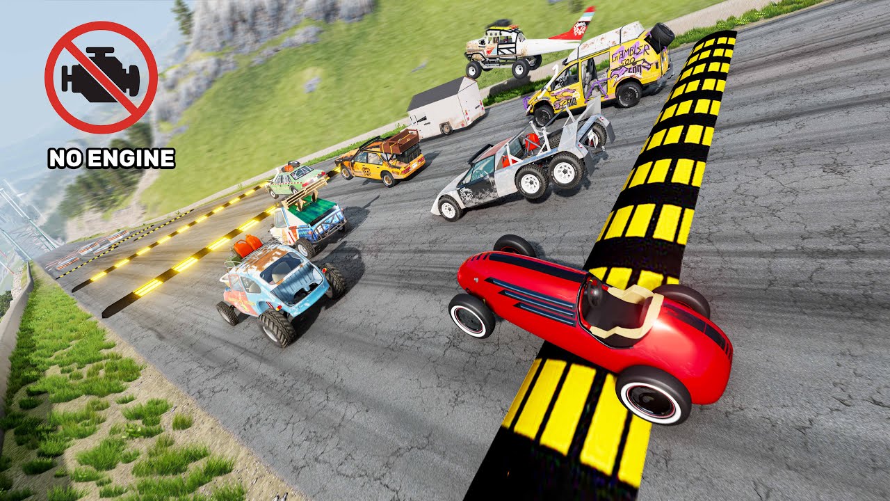 Soapbox Racing Car Down the Steepest Hill - Beamng drive