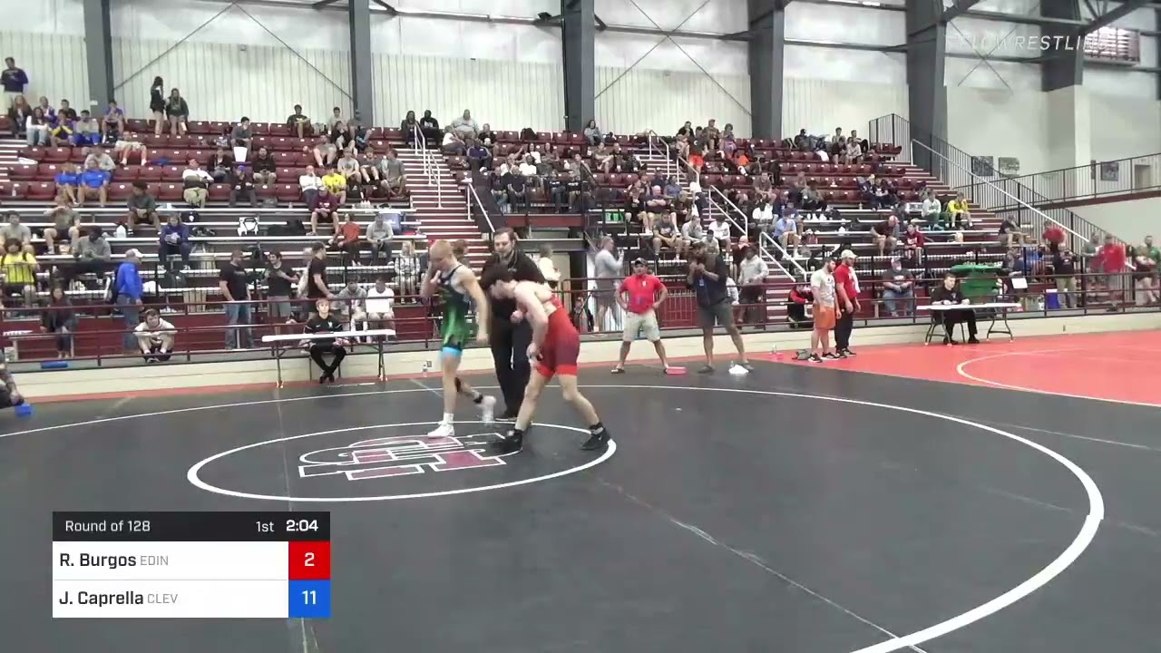 65 Kg Round Of 128 - Ryan Burgos, Edinboro Regional Training Center Vs Joseph Caprella, Cleveland