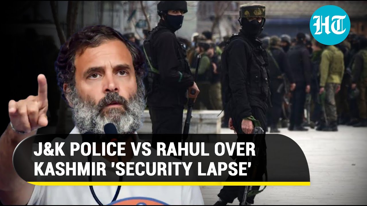 J&K police counters Rahul Gandhi's security lapse claim in Kashmir; 'We were never informed...'