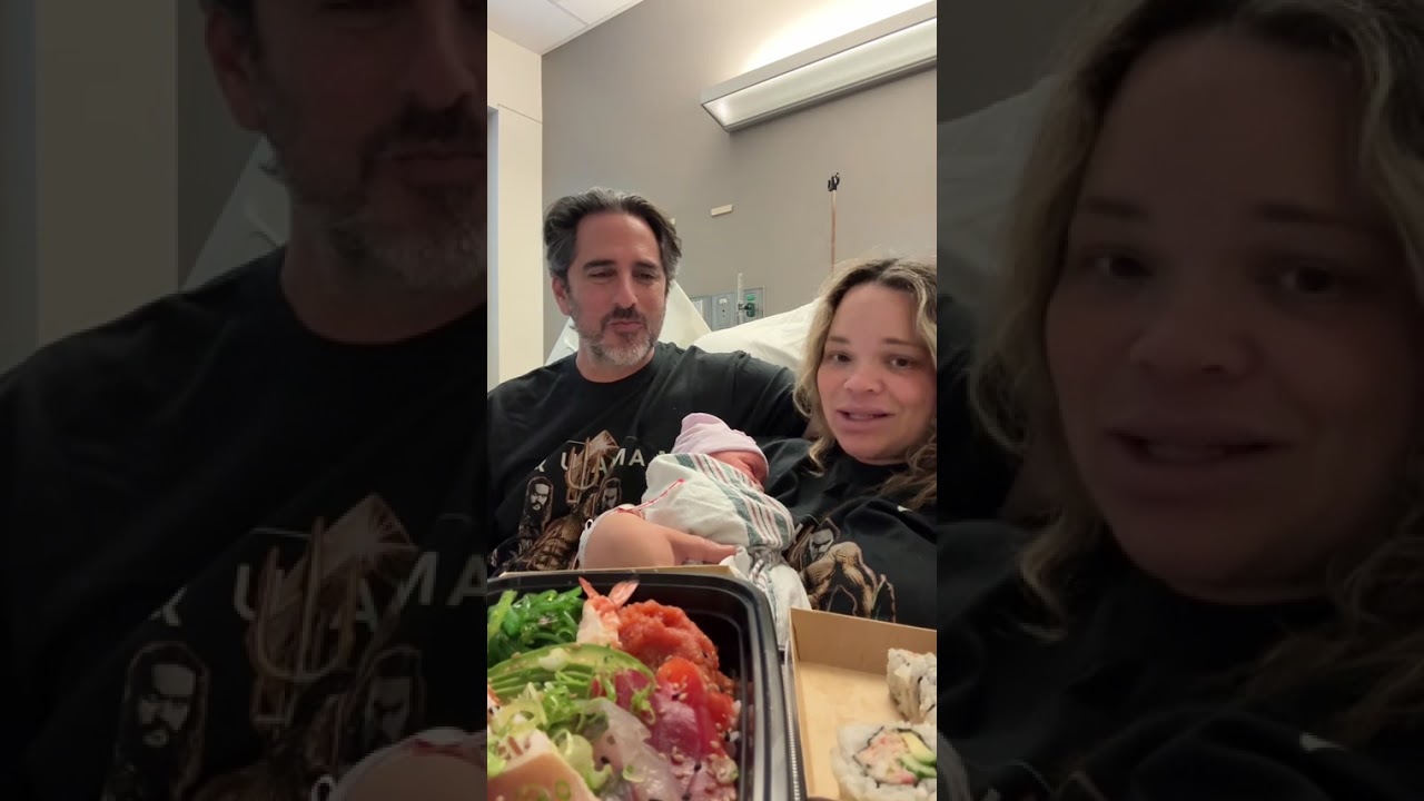 HEALTHY SALAD DATE with OUR NEWBORN! 🥗👶 (Trisha & Moses Family Vlog)