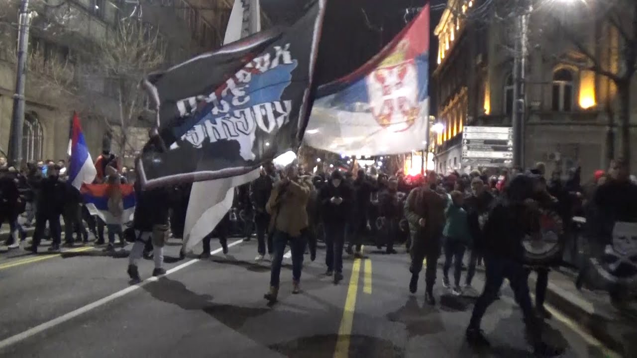 Belgrade Protesters Vent Anger At Montenegrin Embassy Over New Religion Law