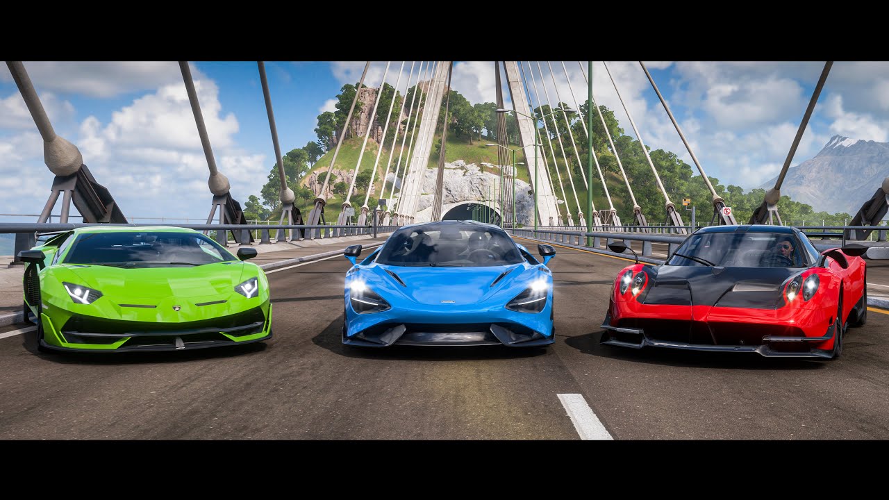 FH5 Drag Race | Lamborghini Aventador SVJ VS McLaren 765LT VS Pagani Huayra BC!!!