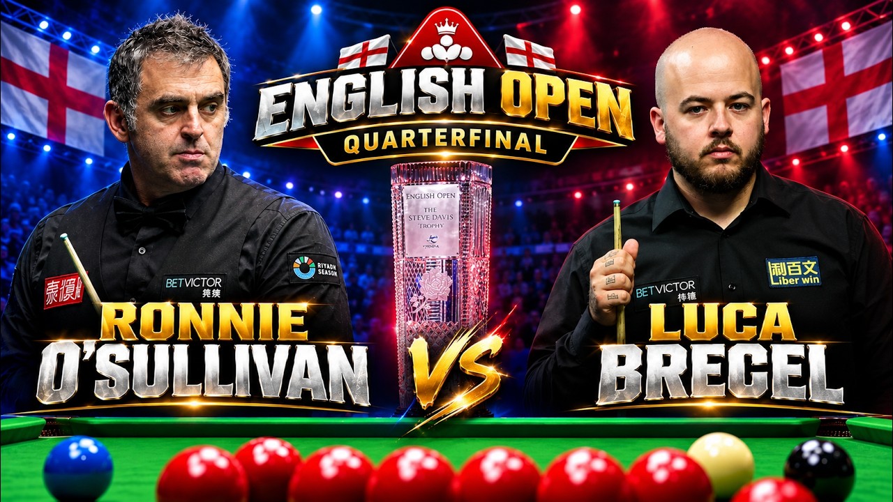 Ronnie O'Sullivan vs Luca Brecel Full Match Highlights | English Open Snooker Championship 🏆