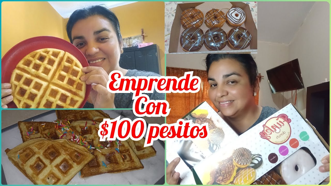 Emprende con $100 pesos✅/te enseño a preparar waffles 🧇🧇🧇