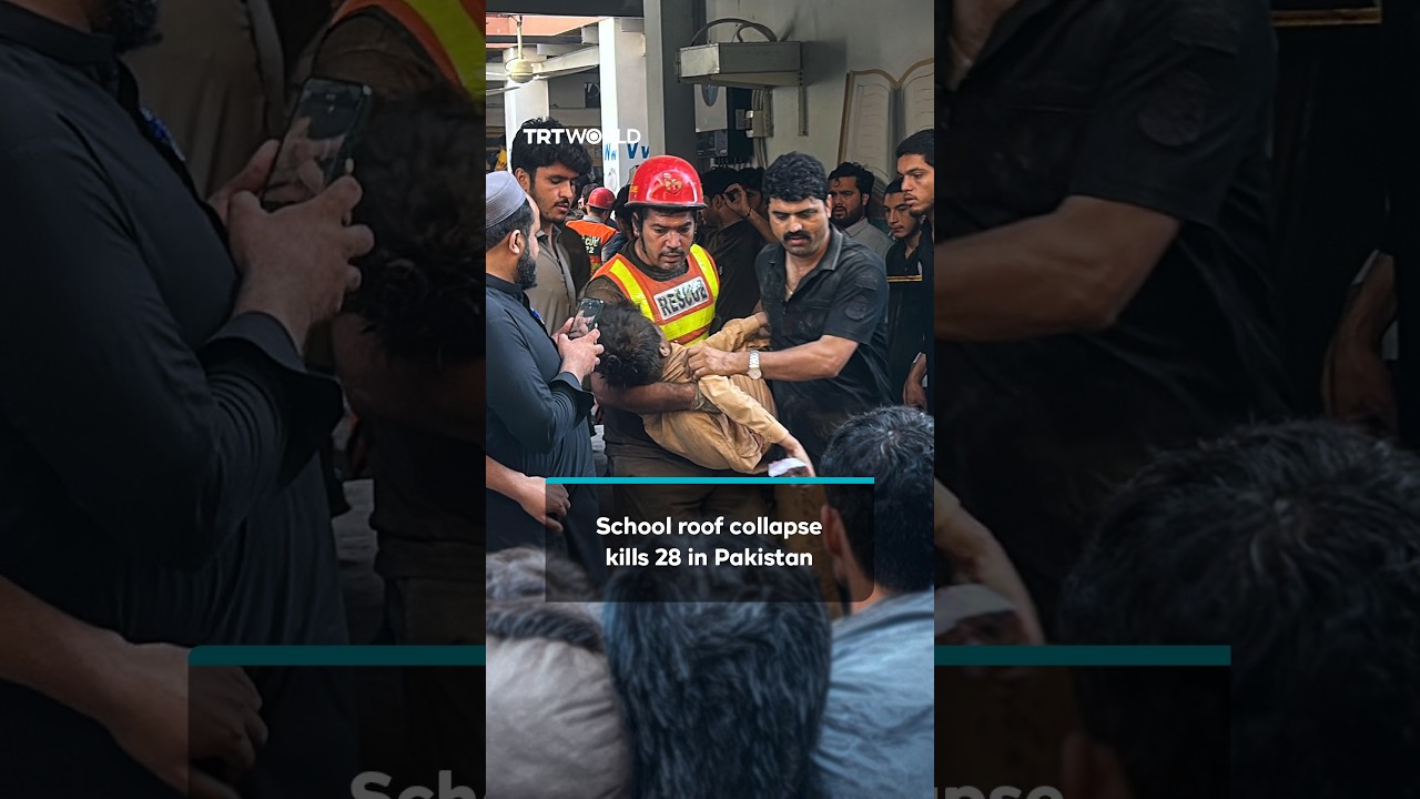 At least 28 killed by school roof collapse during class in Pakistan