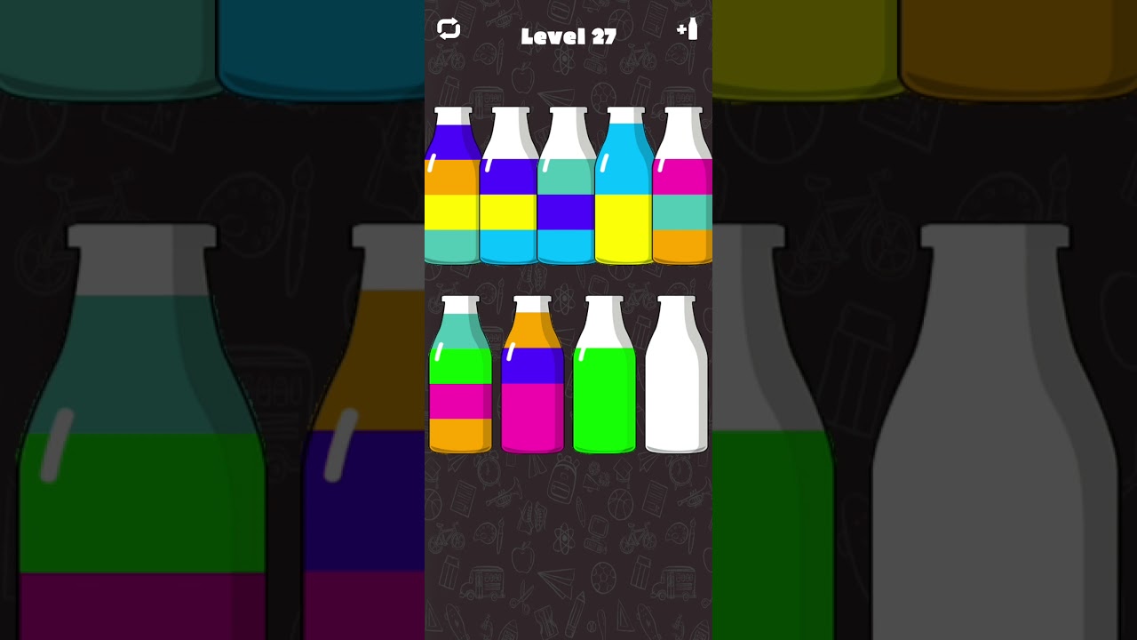 impossible water sort 2D level 27