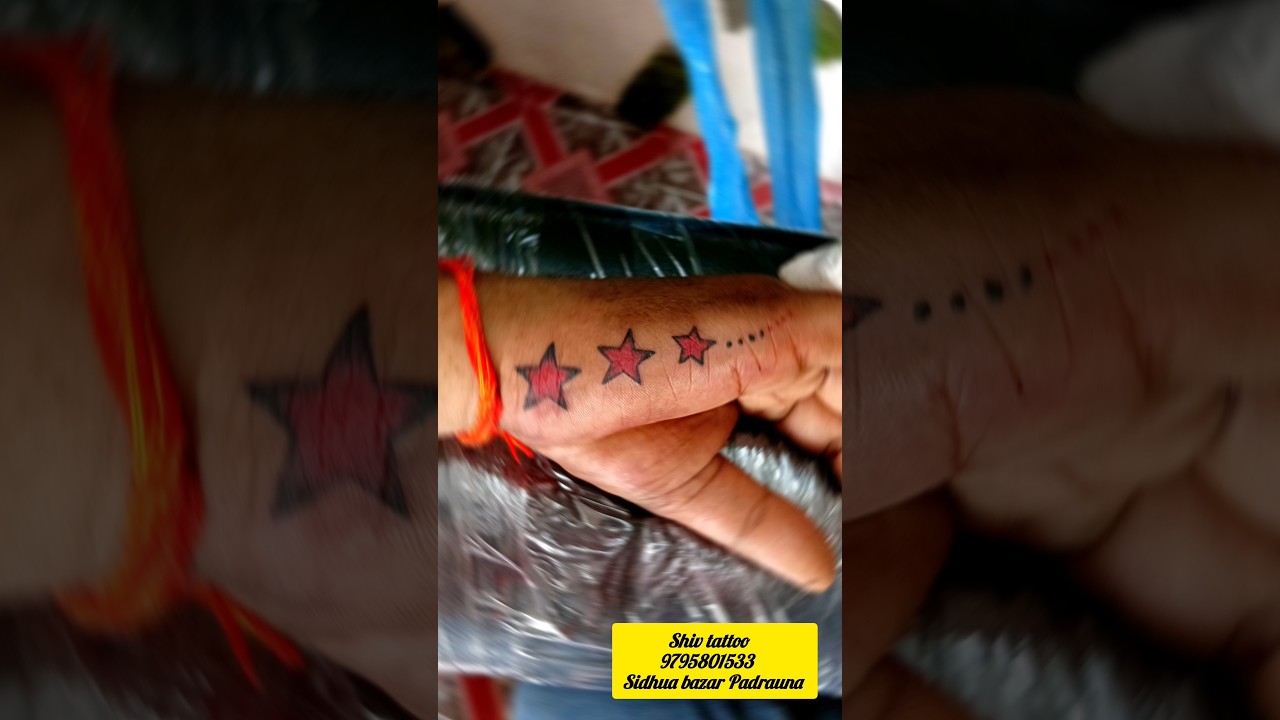 Star tattoo on hand #9795801533 #shiv_tattoozz13 #trending #shorts #highlights #star #startattoo