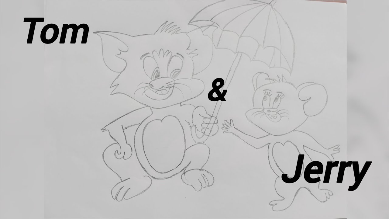 How to draw Tom and Jerry Step by step for beginners 
