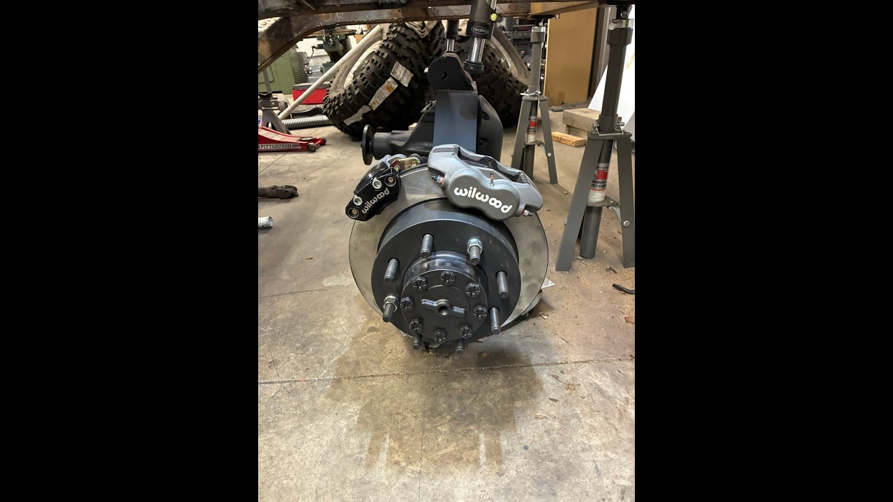 Busted Knuckle Offroad Sterling 10.5 light weight brake kit & Wilwood Electric Parking Brake install