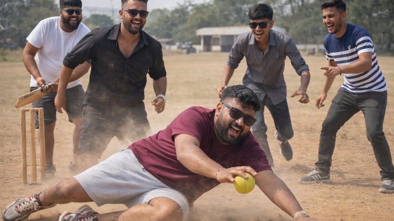 जब क्रिकेट बना Comedy Show 🤣 | Friends Funny Cricket Moments | Full Masti on Ground