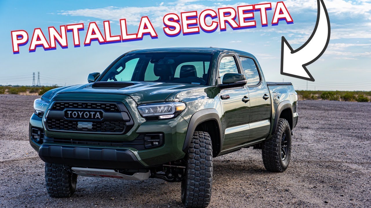 Funciones secretas del TOYOTA TACOMA 2020 como cambiar el color de tu camioneta en la pantalla