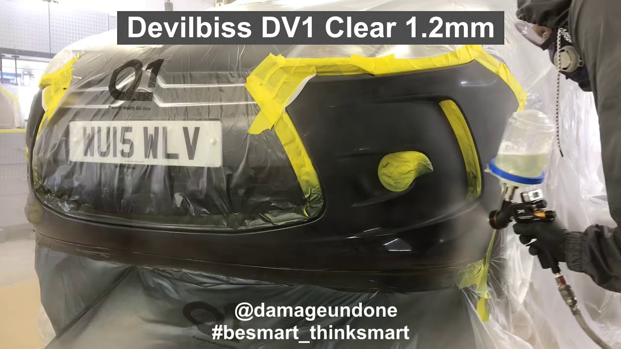 Devilbiss DV1 Clear spray gun on its 1st Job