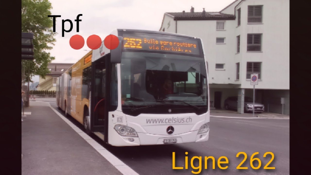 Tpf - 262 Broc village - Bulle gare routière - Time lapse