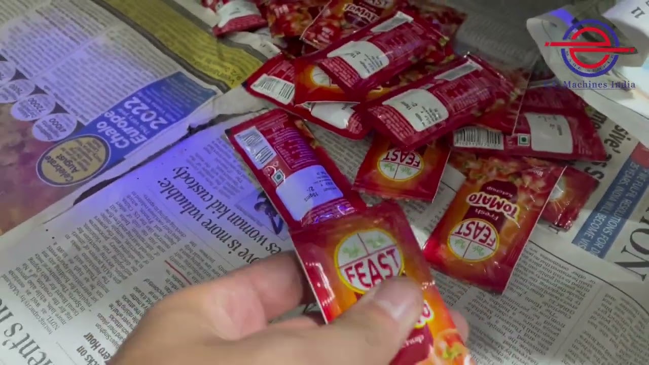 Tomato Ketchup Automatic Pouch Packing Machine