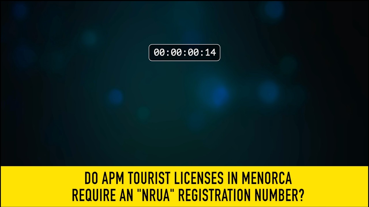 Do APM tourist licenses in Menorca require an 