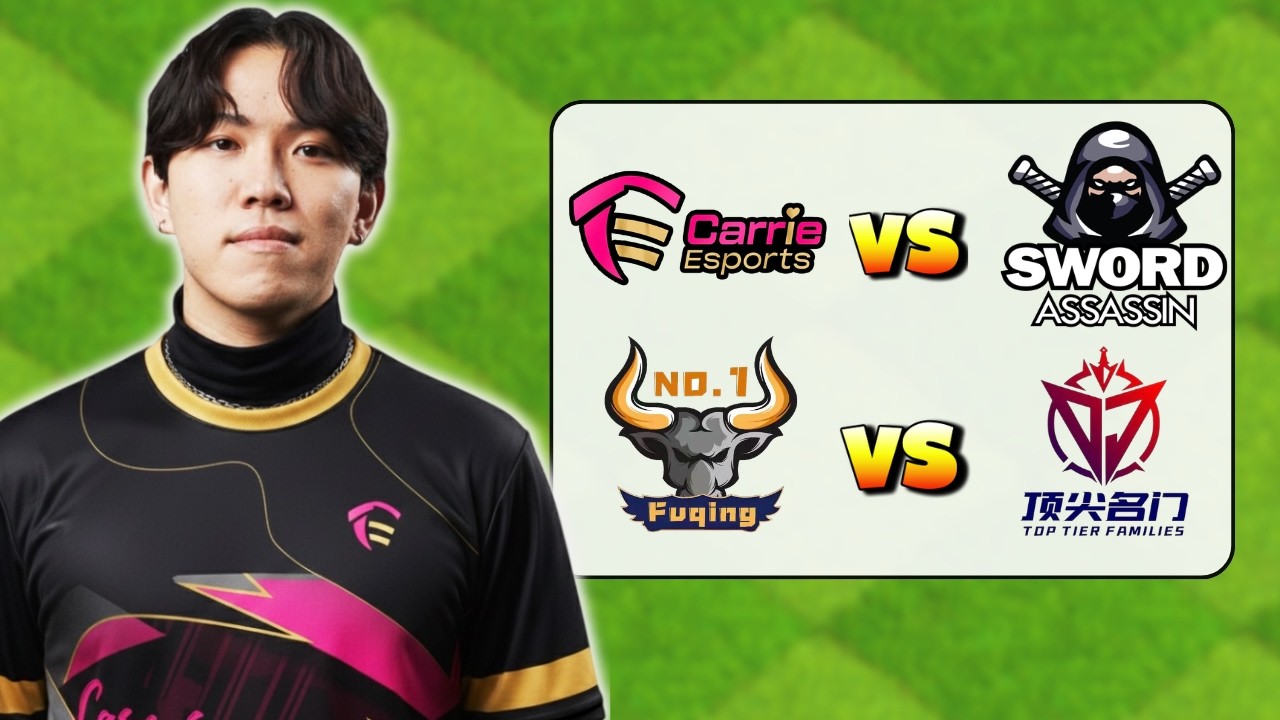 Carrie Esports, Fuching no1 and more in Clash of Clans!