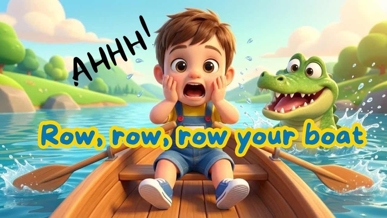 Row Row Row Your Boat | Nursery Rhymes for Kids | Sing Along Song | Moonbean Kids