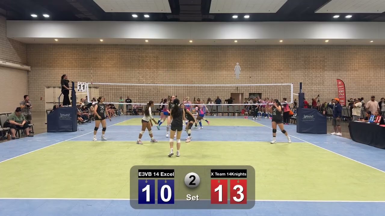 Hawaii VBT D1- G2 X Team 14Knights vs E3VB 14Excel 2nd set@SophieXie-up4pw 