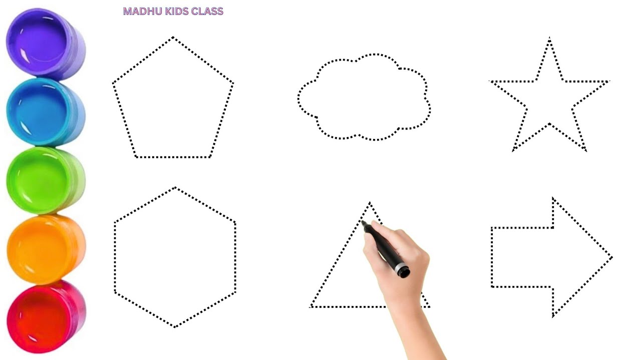Shapes song for kids, Learn 2d shapes, colors for toddlers | Preschool Learning part