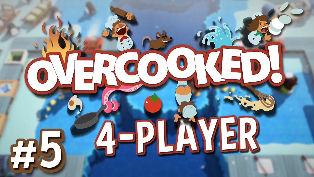 Overcooked - #5 - Feed the Penguins! (4 Player Overcooked Co-op Gameplay)