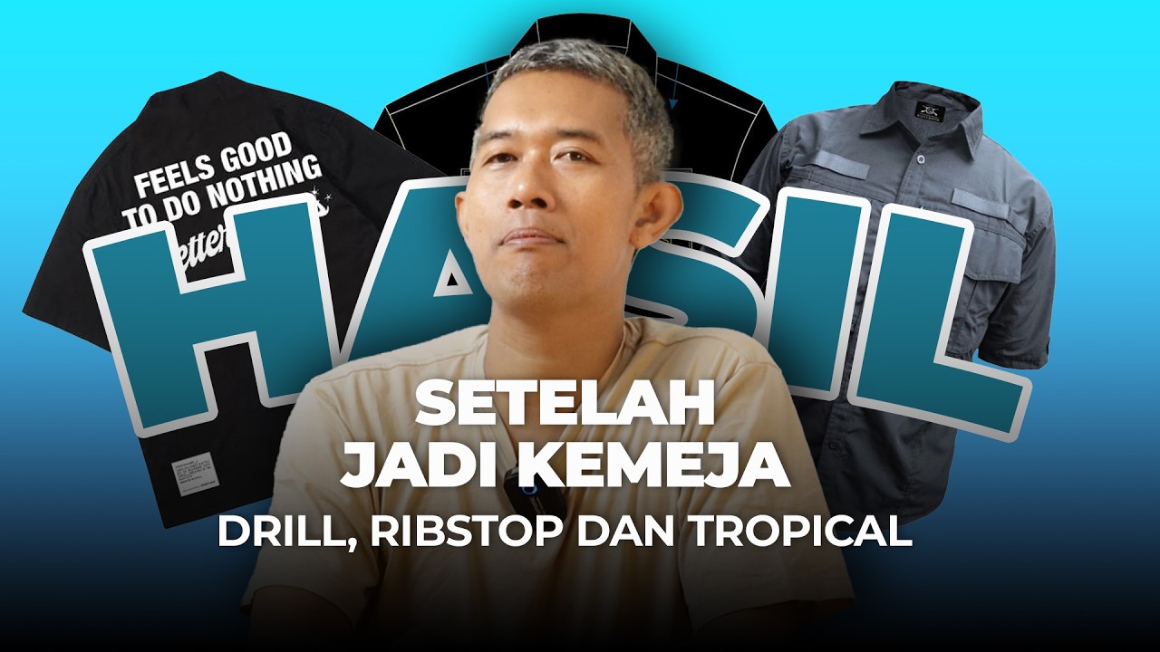 REKOMENDASI BAHAN KEMEJA BOXI DAN WORKSHIRT BAHAN RIPSTOP  TROPICL DAN DRILL #bahanworkshirt