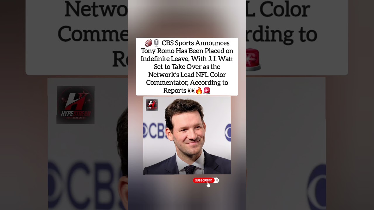 J.J. Watt Replaces Tony Romo 🚨 #shorts #cbs #viral #tonyromo #trending #nfl #fyp